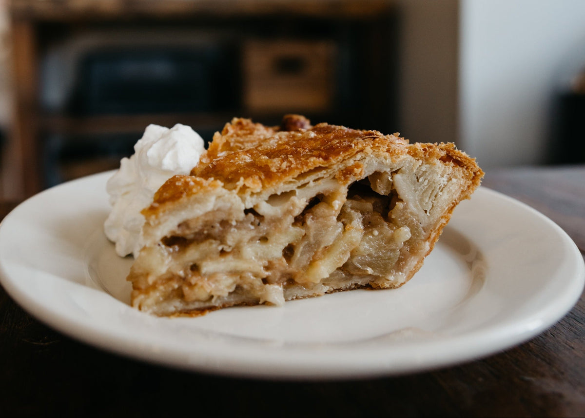 Salted Caramel Apple pie slice
