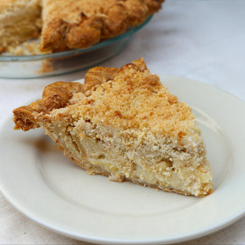 Slice of Brown Butter Apple Streusel pie from Four & Twenty Blackbirds