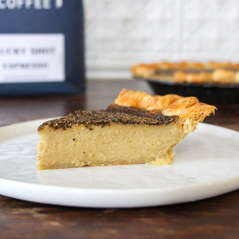 A slice of Coffee Custard pie from Four & Twenty Blackbirds