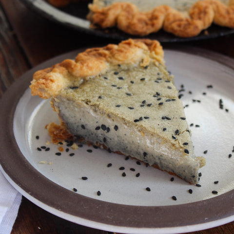 March Pie of the Month: Black Sesame Custard