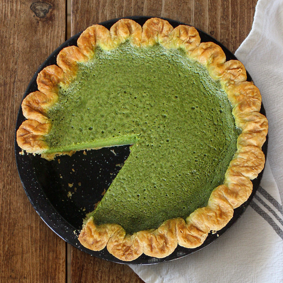 Matcha Custard pie from Four & Twenty Blackbirds