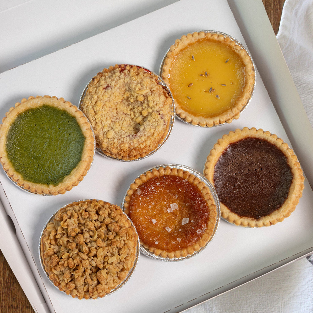 Box of six assorted mini pies for Mother's Day from Four & Twenty Blackbirds