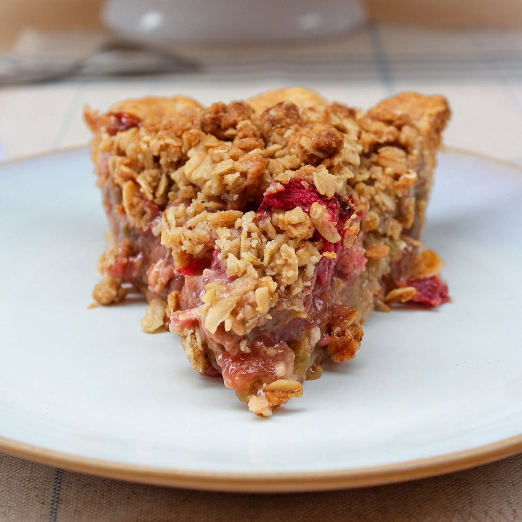 Rhubarb Crumble pie from Four & Twenty Blackbirds