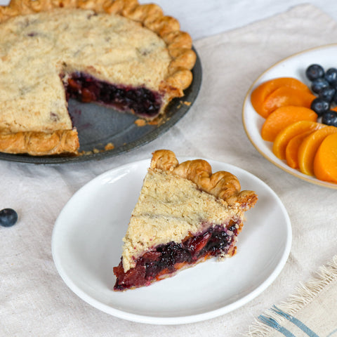 August Pie of the Month: Peach Blueberry Streusel