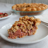 a slice of Rhubarb Crumble from Four  Twenty Blackbirds